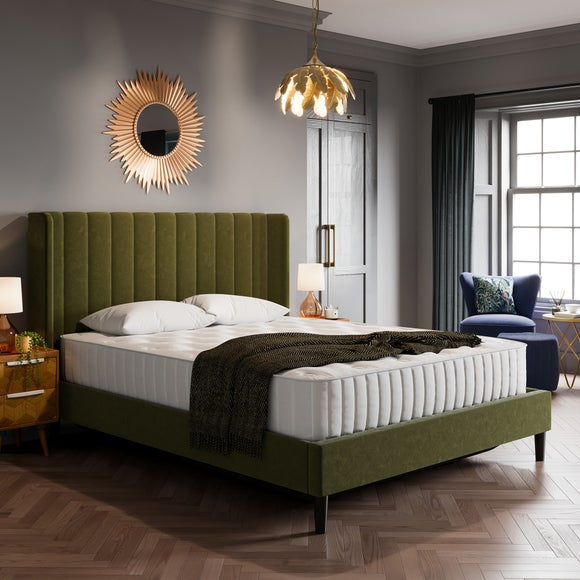Alara Pleated Ottoman Bed Frame