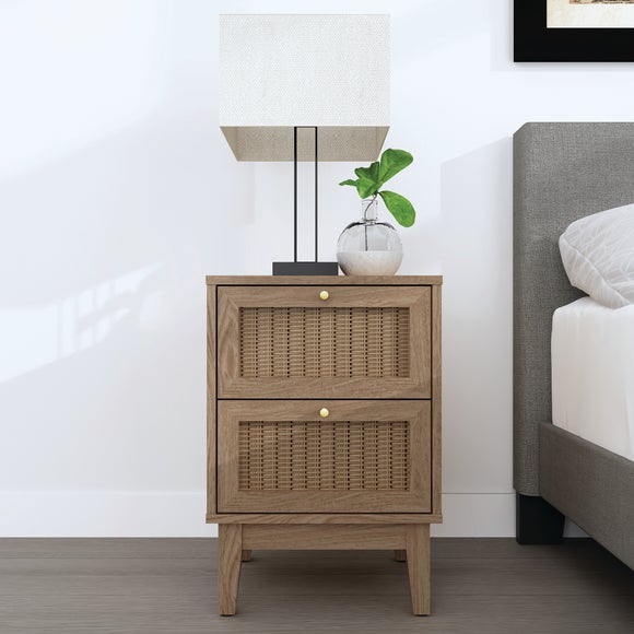 Alexander 2 Drawer Bedside Cabinet