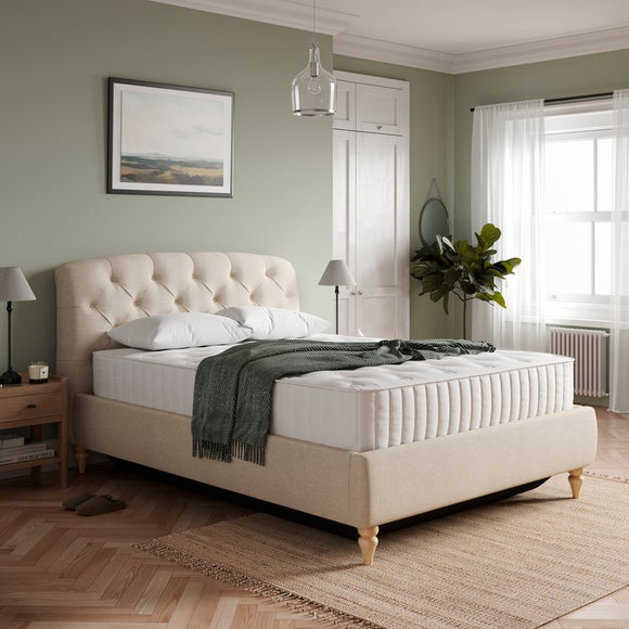 Arriana Woven Fabric Ottoman Bed