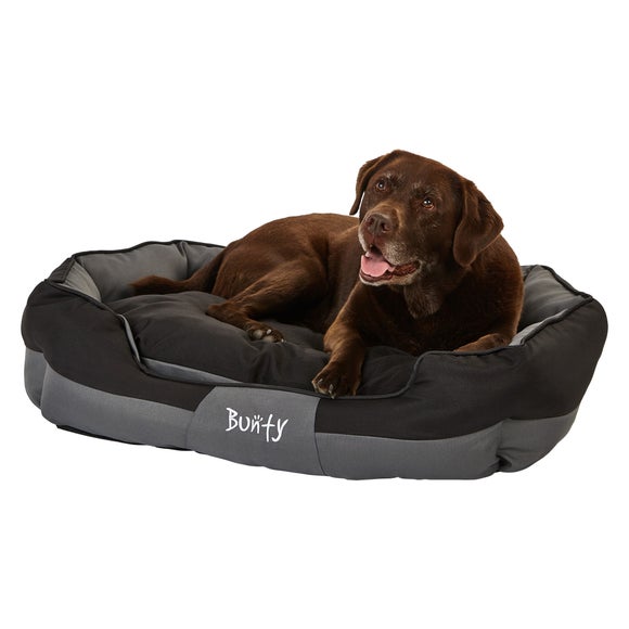 Bunty Black Waterproof Anchor Dog Bed
