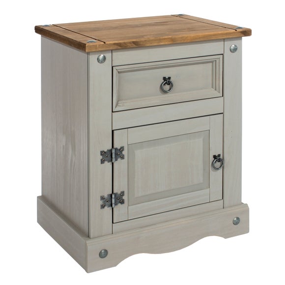 Corona 1 Drawer & 1 Door Bedside Table