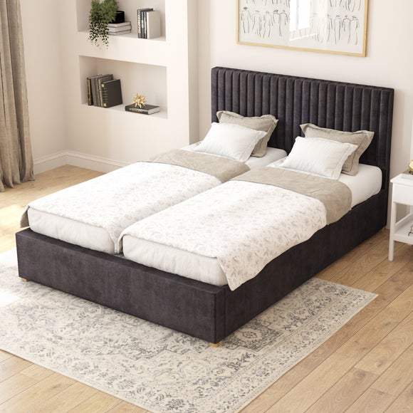 Grant Plush Velvet Adjustable Bed
