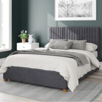 Grant Plush Velvet Ottoman Bed Frame