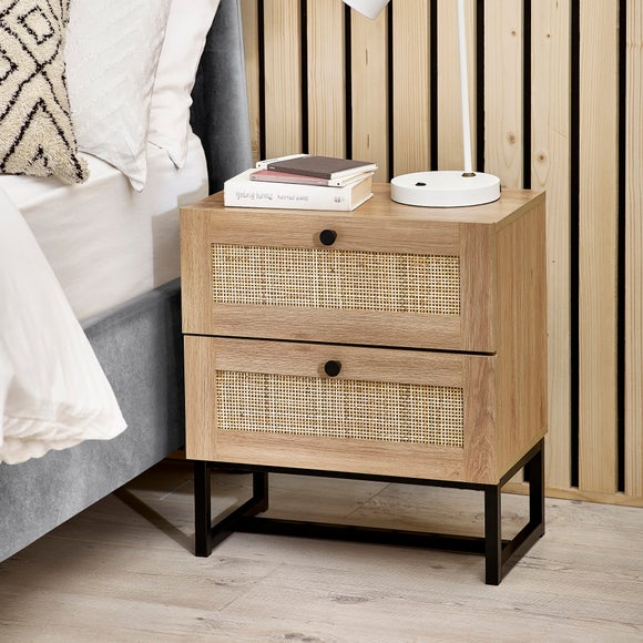 Hollis 2 Drawer Bedside Table