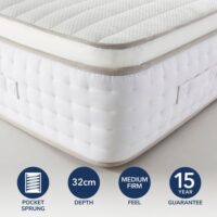 Hotel Gel Pillow Top 2000 Pocket Sprung Mattress