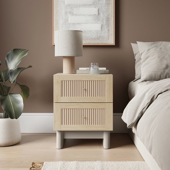 Maeva 2 Drawer Bedside Table