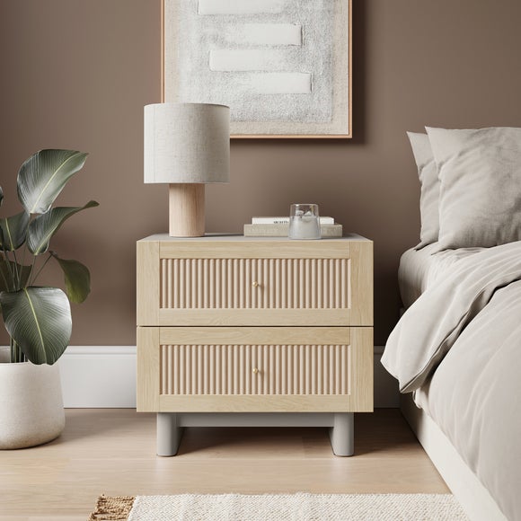 Maeva 2 Drawer Wide Bedside Table