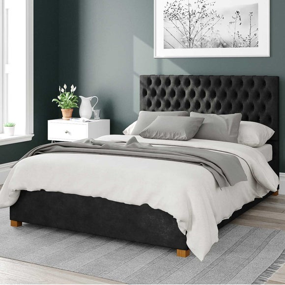 Monroe Kimyo Linen Ottoman Bed Frame