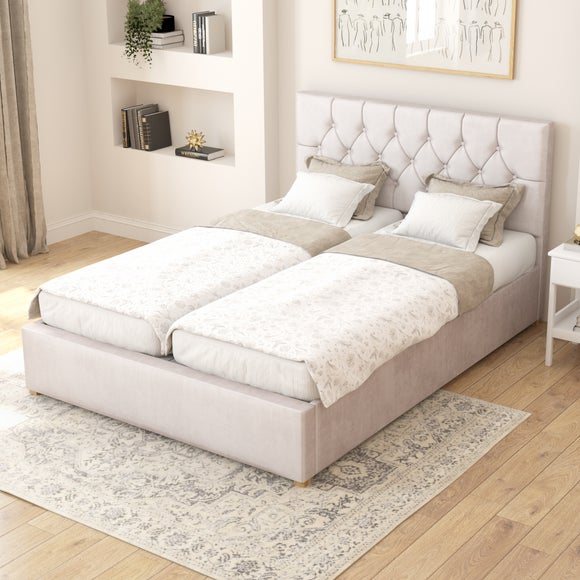 Olivier Plush Velvet Adjustable Bed