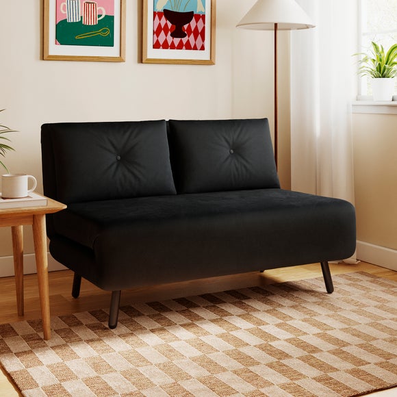 Phoebe Velvet Small Double Sofa Bed