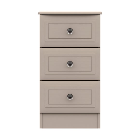 Portia 3 Drawer Bedside Table