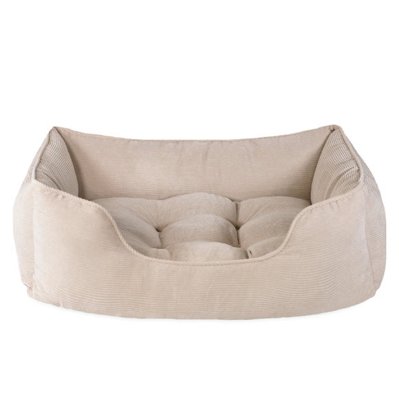 Rosewood Cord Square Pet Bed