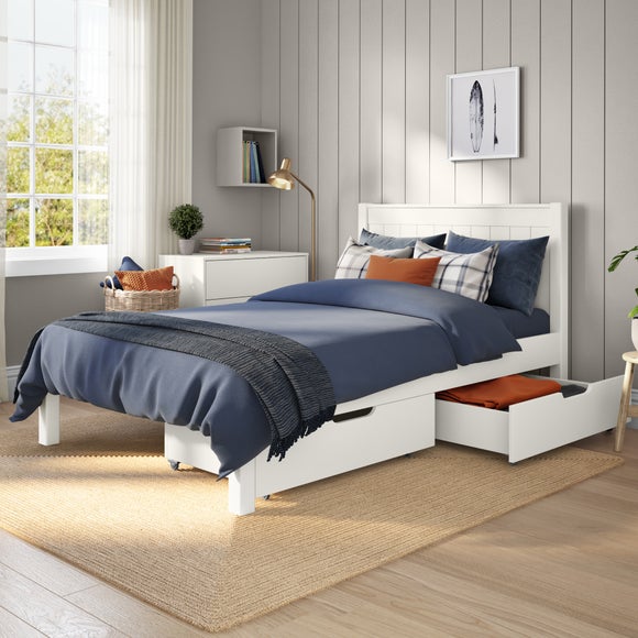Stompa Classic Low End Bed with 2 Underbed Drawers