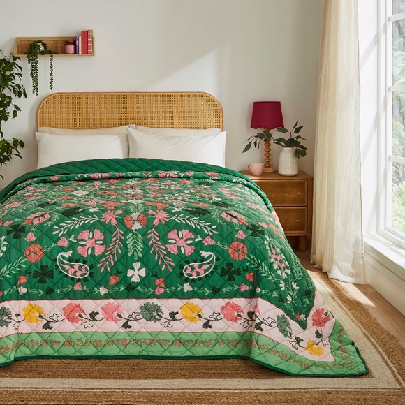 Suzani Crewel Bedspread