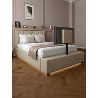 Xr Living Maisie Upholstered Tv Ottoman Bed With Underbed Lighting