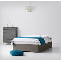 Super King Size - Divan Bed - With Storage - Dark Grey - Fabric - 6ft - Happy Beds