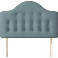 Victor - Double - Buttoned Headboard - Duck Egg Blue - Fabric - 4ft6 - Happy Beds