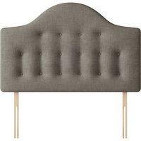 Victor - Single - Buttoned Headboard - Dark Grey - Fabric - 3ft - Happy Beds