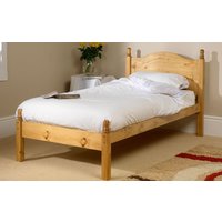 Friendship Mill Orlando Wooden Bed Frame, Single, 2 Side Drawers, High Foot End