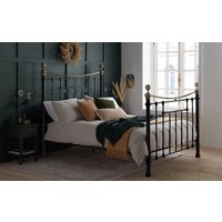 Birlea Bronte Metal Bed Frame, Double, Black