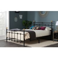 Birlea Atlas Metal Bed Frame, Double, Black