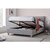 Abigail Upholstered Ottoman Bed, Green, Double